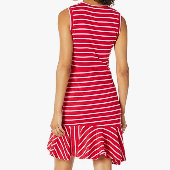 Parker Striped Sleeveless Ruched Mini Dress - size small - Picture 5 of 10